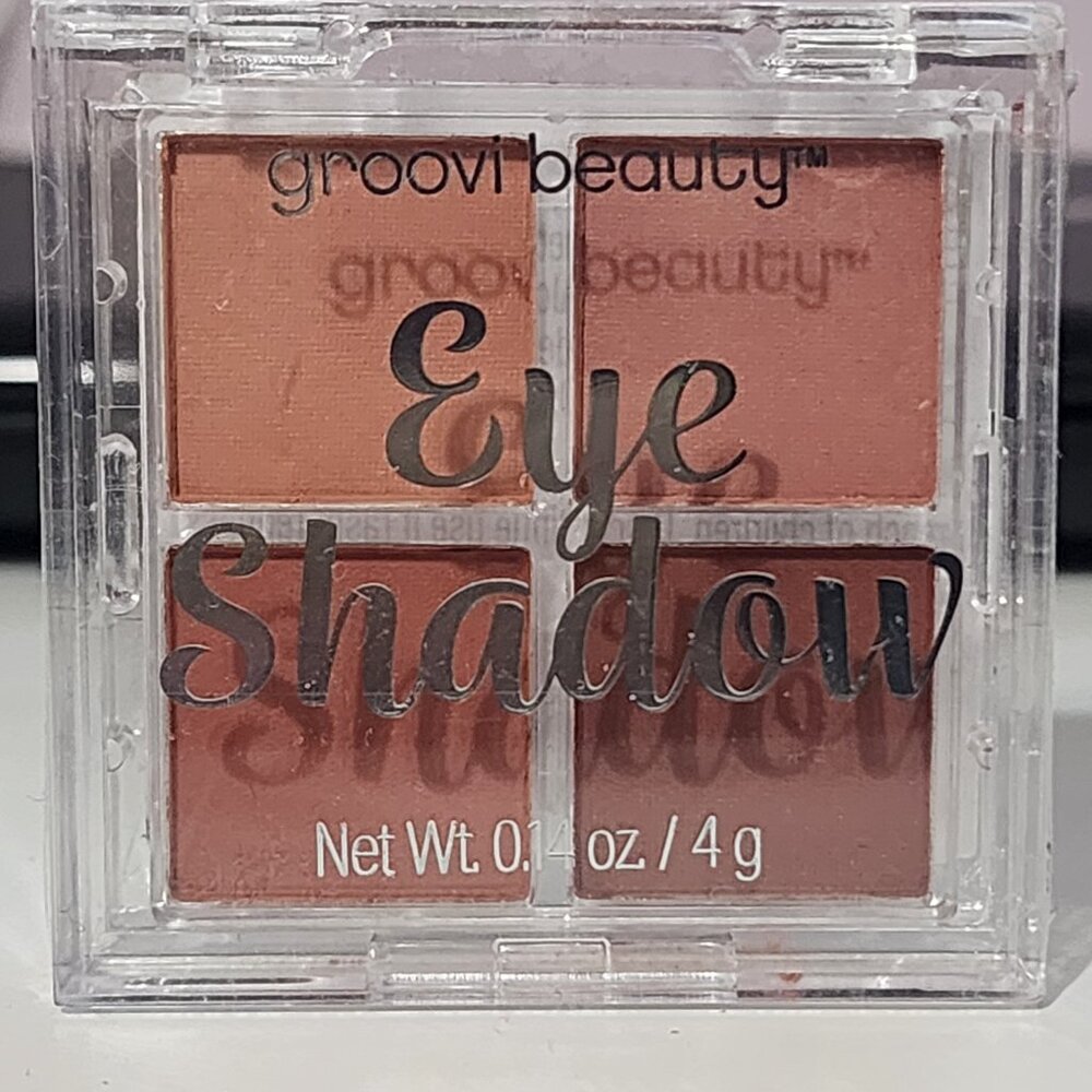 Groovi Beauty Eyeshadow Quad Palette Mauves Net Wt 0.14 Oz New Sealed